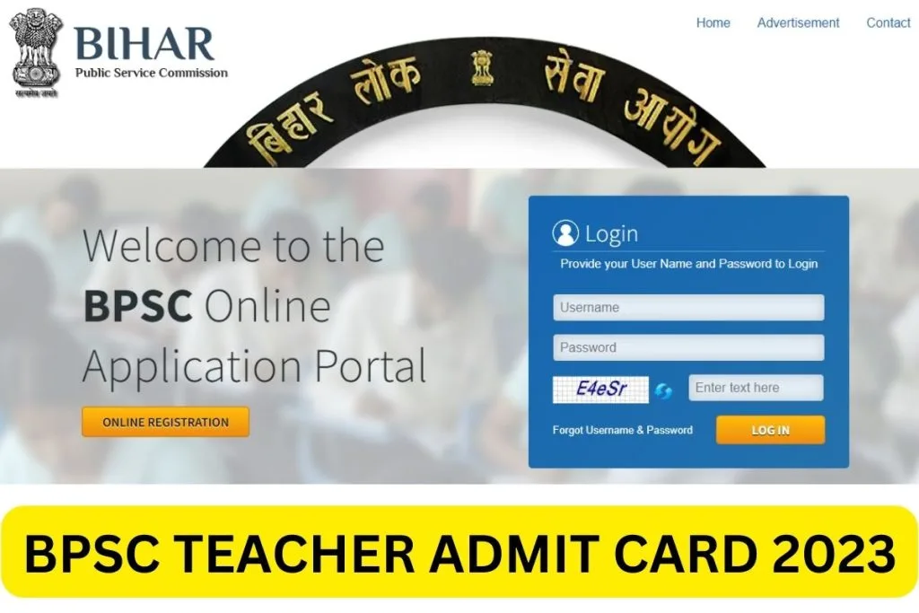 Bihar BPSC Teacher Admit Card 2023