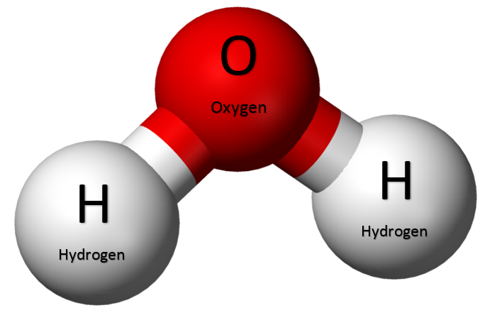 how many hydrogen atoms are in a molecule of water